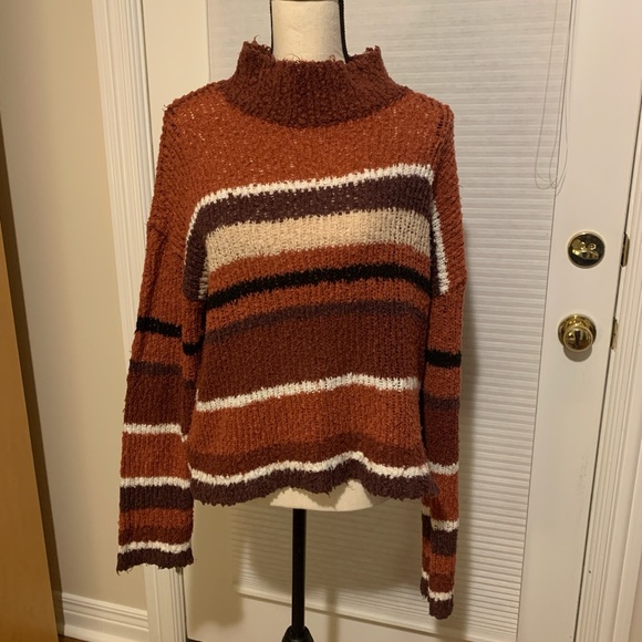 Rag Poets Sweaters - Rag Poets cozy loose knit striped sweater